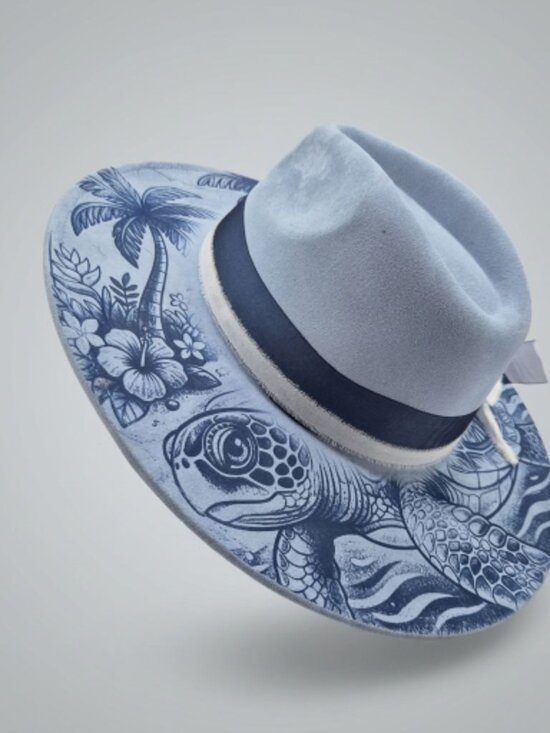 The Coastal Voyager – Custom Engraved Western Hat main image 4